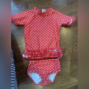 Ruffle Butts Red Polka Dot Swimsuit